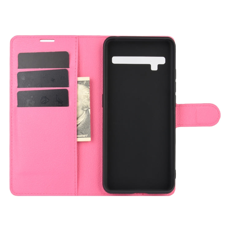 For TCL 10 Pro Litchi Texture Horizontal Flip Protective Case with Holder & Card Slots & Wallet