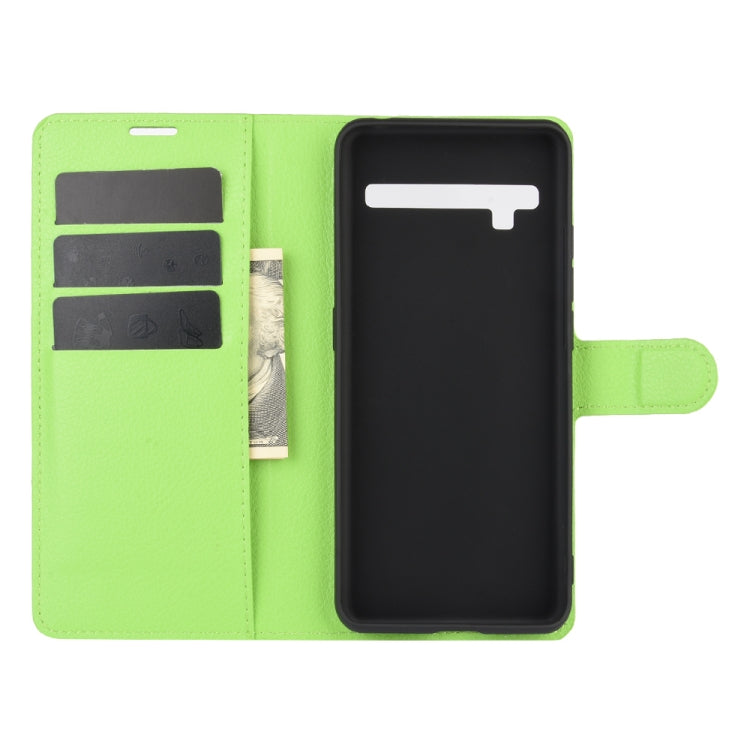 For TCL 10 Pro Litchi Texture Horizontal Flip Protective Case with Holder & Card Slots & Wallet