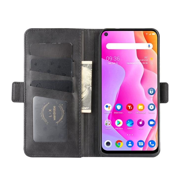 For TCL 10L Dual-side Magnetic Buckle Horizontal Flip Leather Case with Holder & Card Slots & Wallet