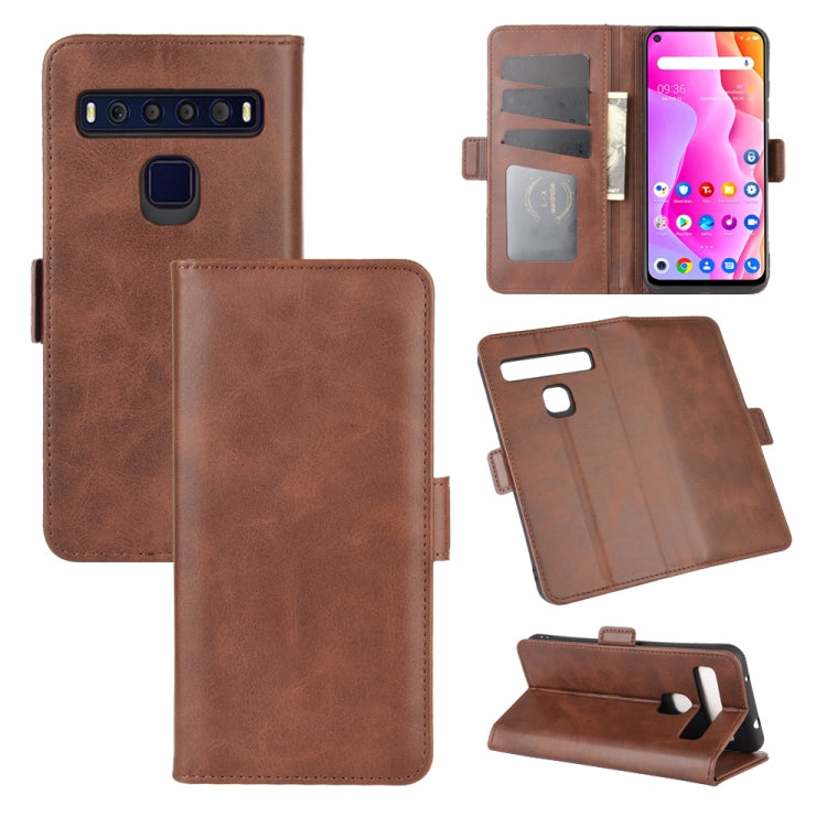 For TCL 10L Dual-side Magnetic Buckle Horizontal Flip Leather Case with Holder & Card Slots & Wallet