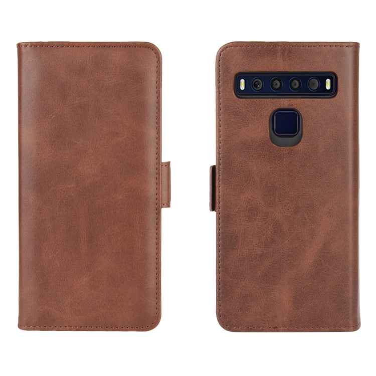 For TCL 10L Dual-side Magnetic Buckle Horizontal Flip Leather Case with Holder & Card Slots & Wallet