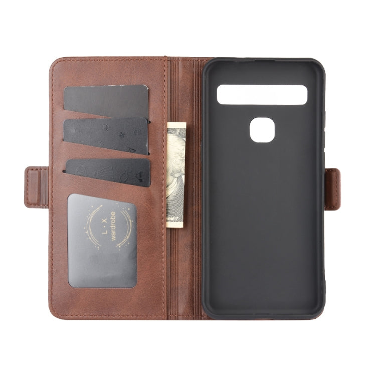 For TCL 10L Dual-side Magnetic Buckle Horizontal Flip Leather Case with Holder & Card Slots & Wallet