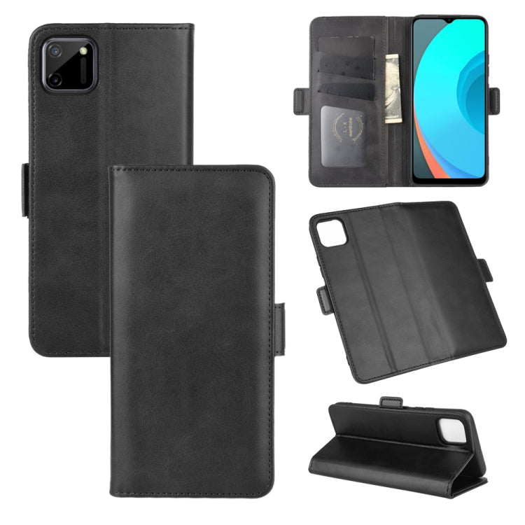 For OPPO Realme C11 Dual-side Magnetic Buckle Horizontal Flip Leather Case with Holder & Card Slots & Wallet