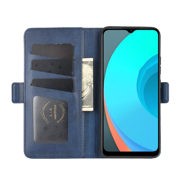 For OPPO Realme C11 Dual-side Magnetic Buckle Horizontal Flip Leather Case with Holder & Card Slots & Wallet