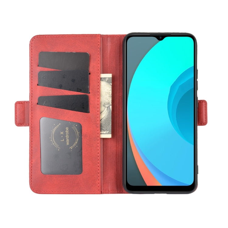 For OPPO Realme C11 Dual-side Magnetic Buckle Horizontal Flip Leather Case with Holder & Card Slots & Wallet