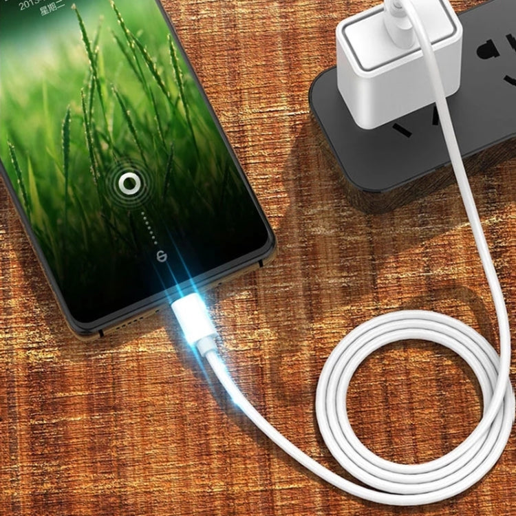 2.4A USB Male to Micro USB Male Interface Charge Cable, Length: 2m (White)