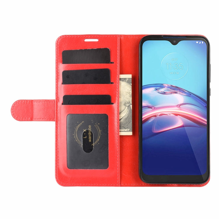 For Motorola Moto E 2020 R64 Texture Single Horizontal Flip Protective Case with Holder & Card Slots & Wallet& Photo Frame