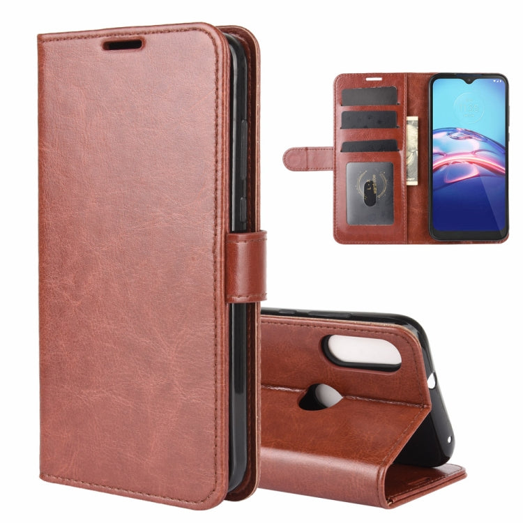 For Motorola Moto E 2020 R64 Texture Single Horizontal Flip Protective Case with Holder & Card Slots & Wallet& Photo Frame