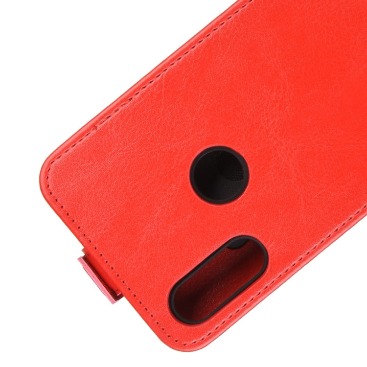 For Motorola Moto E 2020 R64 Texture Single Vertical Flip Leather Protective Case with Card Slots & Photo Frame