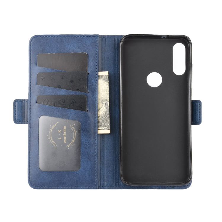For Motorola Moto E 2020 Dual-side Magnetic Buckle Horizontal Flip Leather Case with Holder & Card Slots & Wallet
