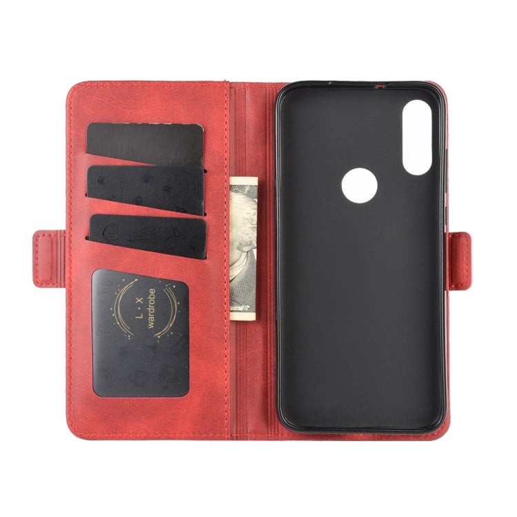 For Motorola Moto E 2020 Dual-side Magnetic Buckle Horizontal Flip Leather Case with Holder & Card Slots & Wallet