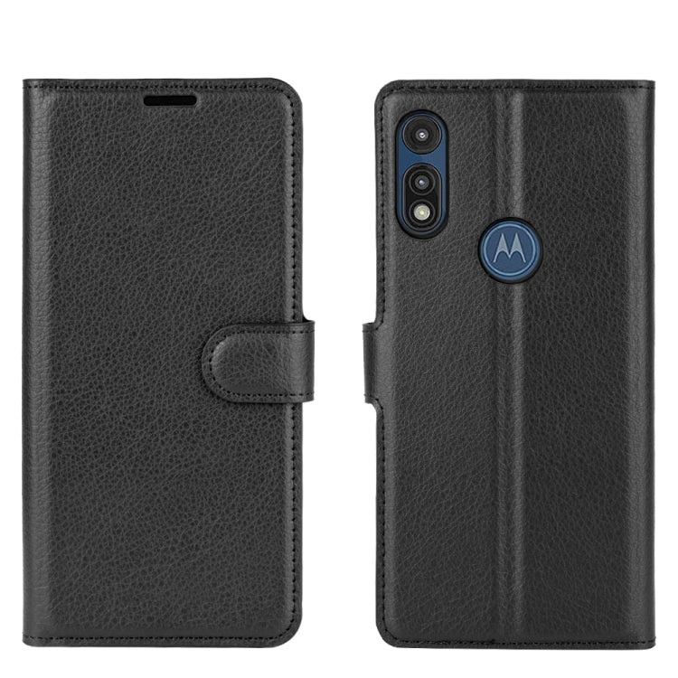 For Motorola Moto E 2020 Litchi Texture Horizontal Flip Protective Case with Holder & Card Slots & Wallet