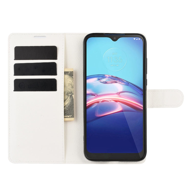 For Motorola Moto E 2020 Litchi Texture Horizontal Flip Protective Case with Holder & Card Slots & Wallet