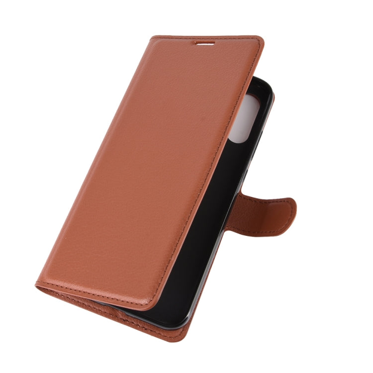 For Motorola Moto E 2020 Litchi Texture Horizontal Flip Protective Case with Holder & Card Slots & Wallet