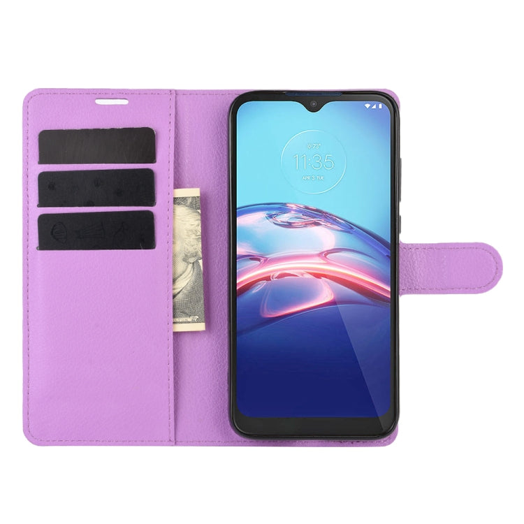 For Motorola Moto E 2020 Litchi Texture Horizontal Flip Protective Case with Holder & Card Slots & Wallet