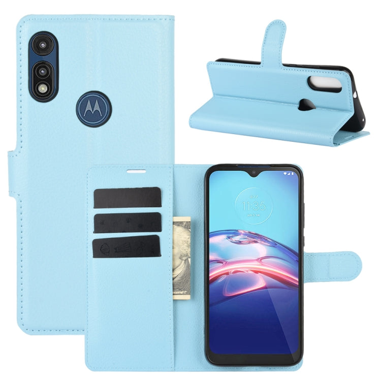For Motorola Moto E 2020 Litchi Texture Horizontal Flip Protective Case with Holder & Card Slots & Wallet