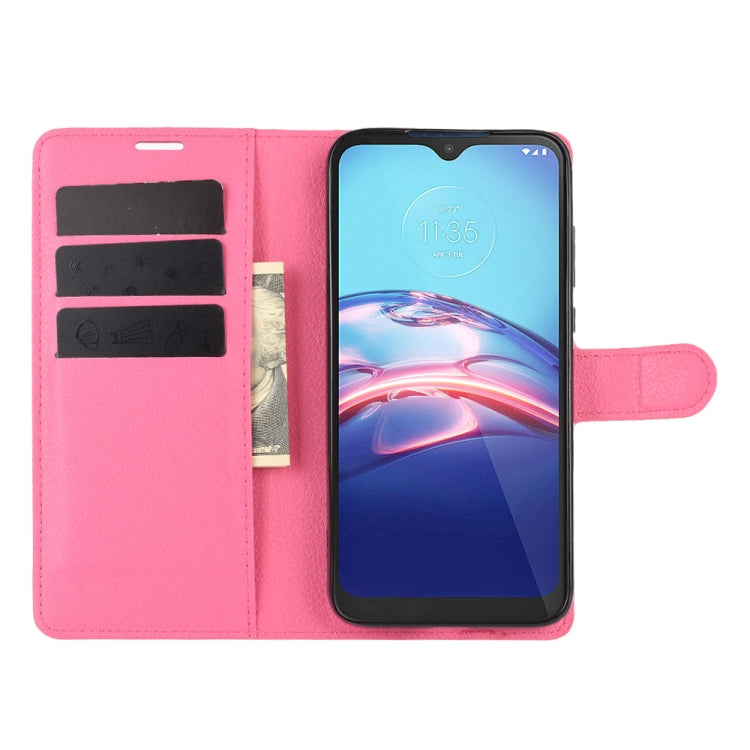 For Motorola Moto E 2020 Litchi Texture Horizontal Flip Protective Case with Holder & Card Slots & Wallet