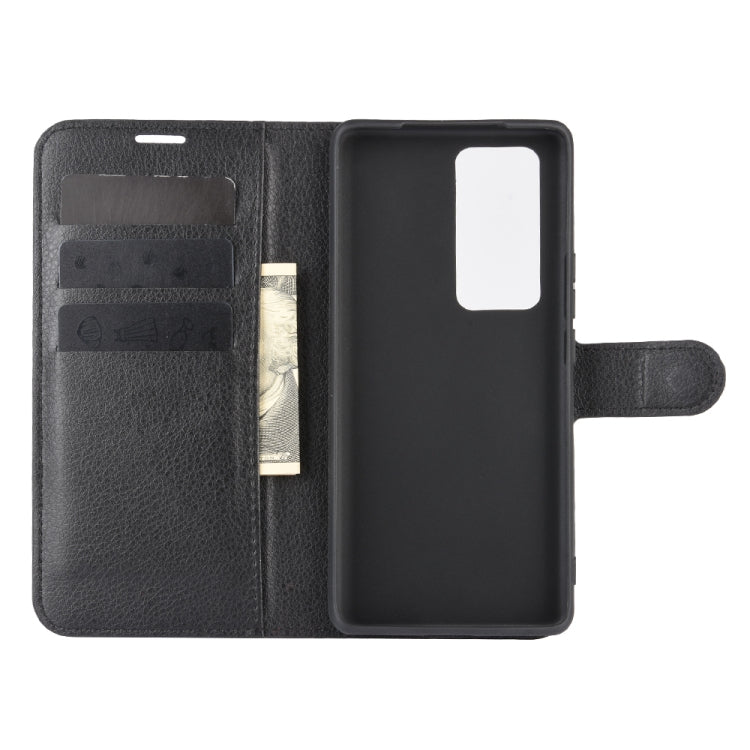 For Vivo X50 Pro+ Litchi Texture Horizontal Flip Protective Case with Holder & Card Slots & Wallet