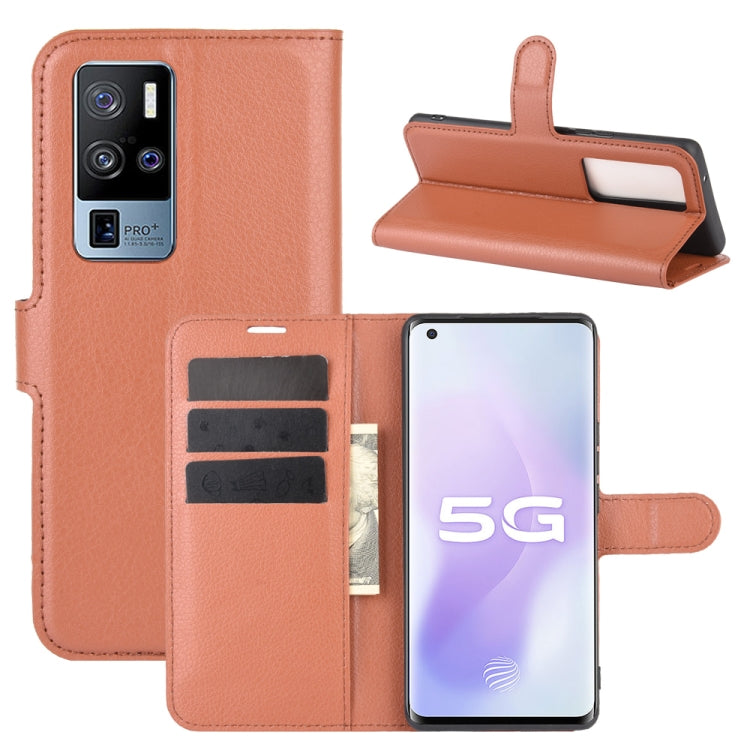 For Vivo X50 Pro+ Litchi Texture Horizontal Flip Protective Case with Holder & Card Slots & Wallet