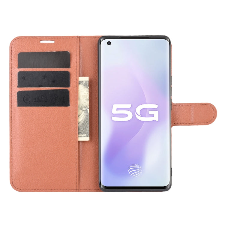 For Vivo X50 Pro+ Litchi Texture Horizontal Flip Protective Case with Holder & Card Slots & Wallet