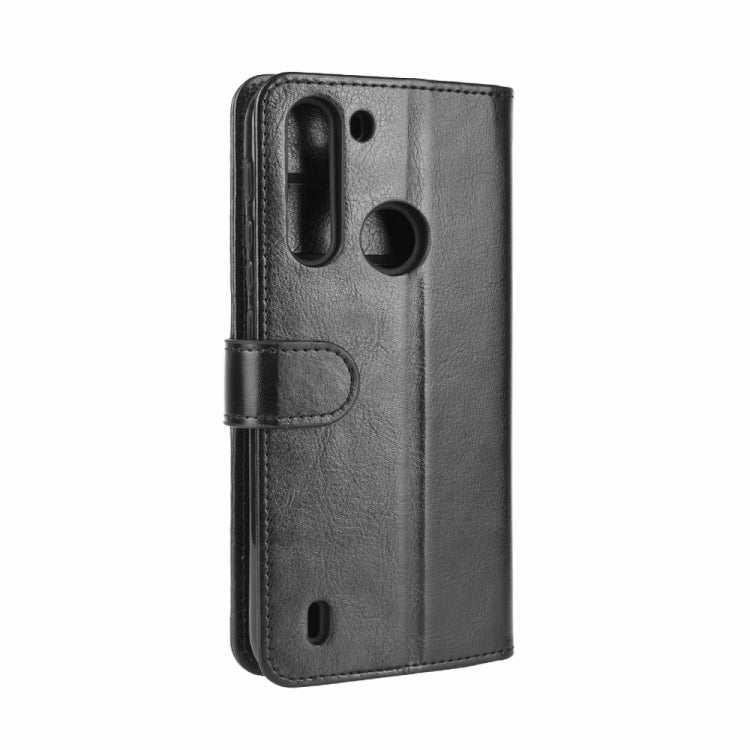 For Motorola One Fusion R64 Texture Single Horizontal Flip Protective Case with Holder & Card Slots & Wallet& Photo Frame