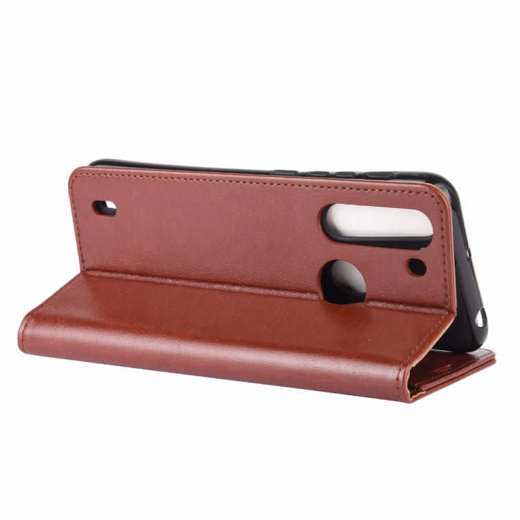 For Motorola One Fusion R64 Texture Single Horizontal Flip Protective Case with Holder & Card Slots & Wallet& Photo Frame