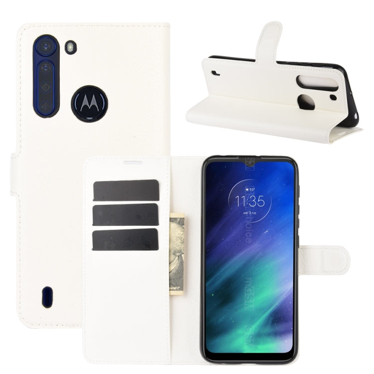 For Motorola One Fusion Litchi Texture Horizontal Flip Protective Case with Holder & Card Slots & Wallet