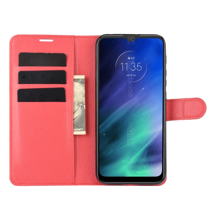 For Motorola One Fusion Litchi Texture Horizontal Flip Protective Case with Holder & Card Slots & Wallet