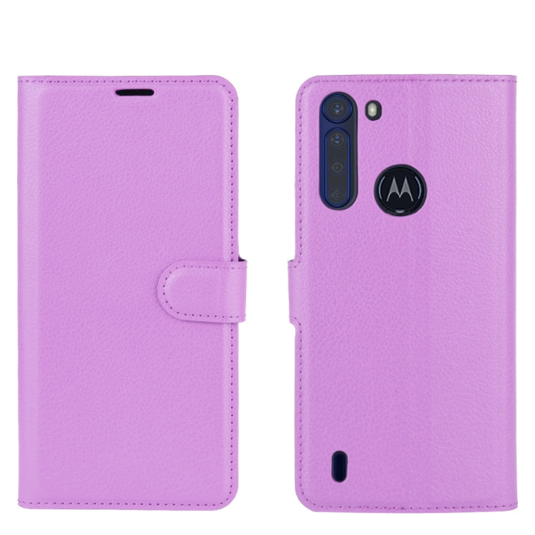 For Motorola One Fusion Litchi Texture Horizontal Flip Protective Case with Holder & Card Slots & Wallet