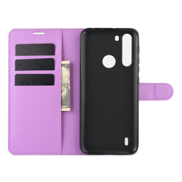 For Motorola One Fusion Litchi Texture Horizontal Flip Protective Case with Holder & Card Slots & Wallet