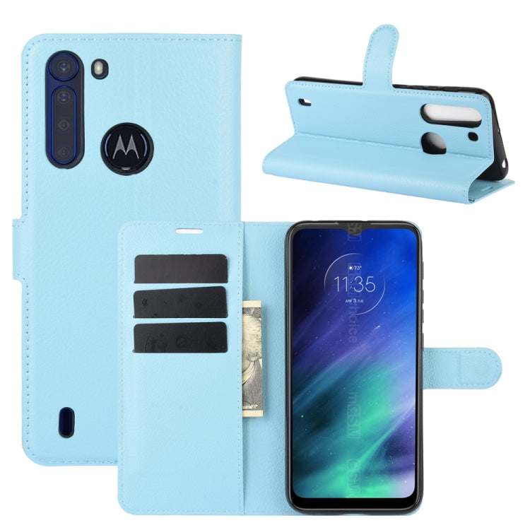 For Motorola One Fusion Litchi Texture Horizontal Flip Protective Case with Holder & Card Slots & Wallet