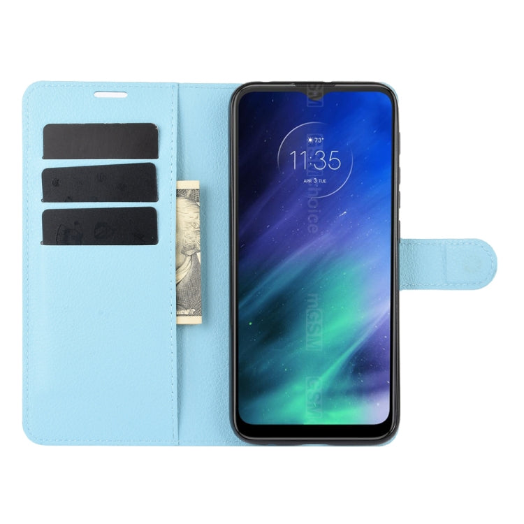 For Motorola One Fusion Litchi Texture Horizontal Flip Protective Case with Holder & Card Slots & Wallet