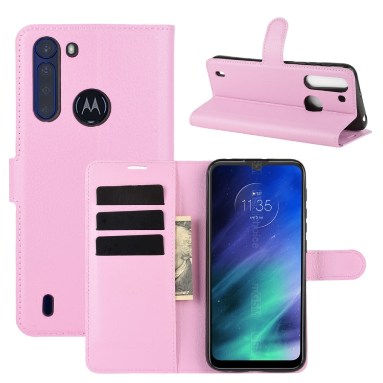 For Motorola One Fusion Litchi Texture Horizontal Flip Protective Case with Holder & Card Slots & Wallet