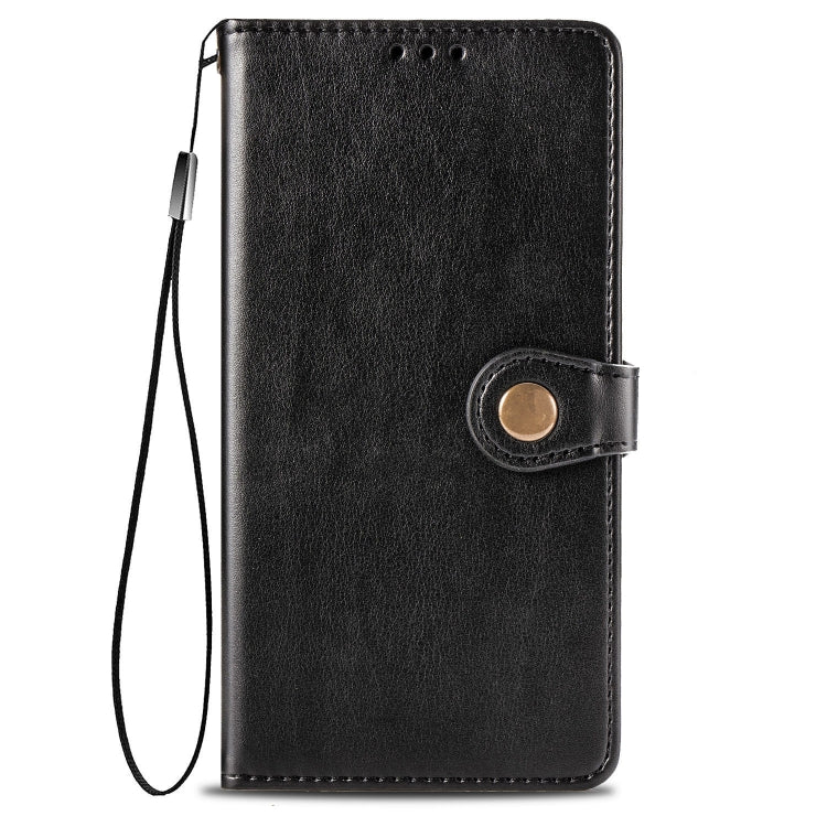 For Xiaomi Redmi 9A Retro Solid Color Leather Buckle Phone Case with Lanyard & Photo Frame & Card Slot & Wallet & Stand Function