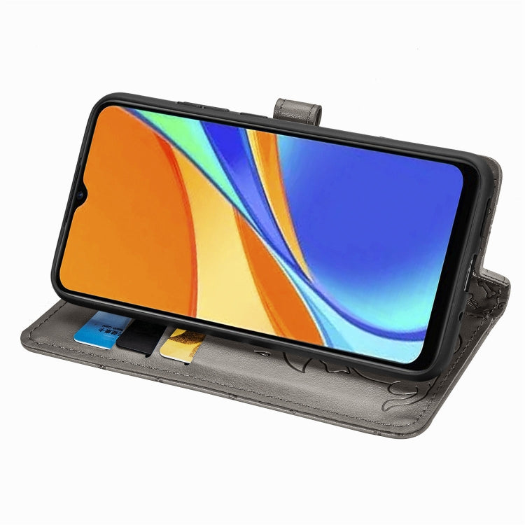 For Xiaomi Redmi 9C Cute Cat and Dog Embossed Horizontal Flip Leather Case with Holder & Card Slots & Wallet & Lanyard