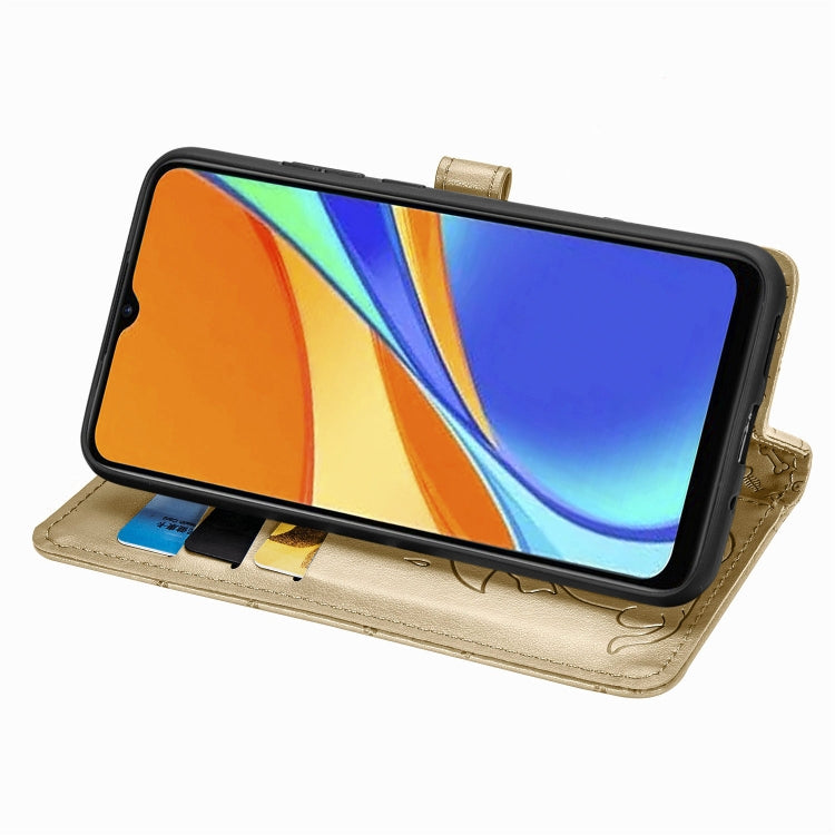 For Xiaomi Redmi 9C Cute Cat and Dog Embossed Horizontal Flip Leather Case with Holder & Card Slots & Wallet & Lanyard