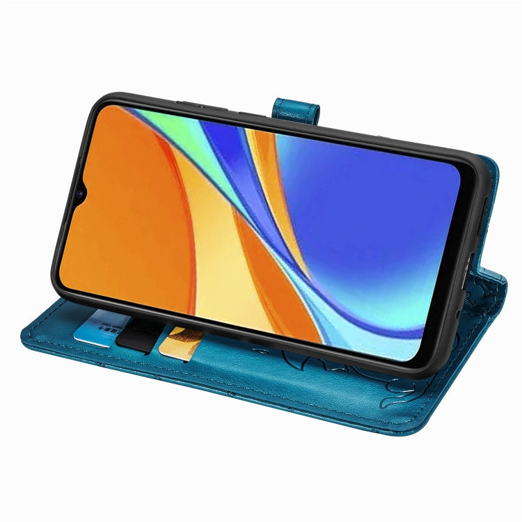 For Xiaomi Redmi 9C Cute Cat and Dog Embossed Horizontal Flip Leather Case with Holder & Card Slots & Wallet & Lanyard