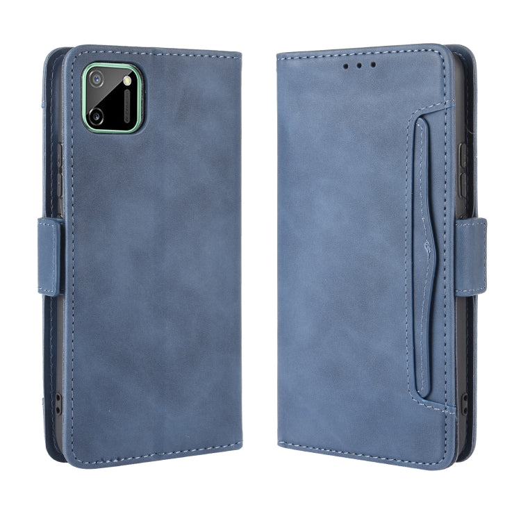 For OPPO Realme C11 Wallet Style Skin Feel Calf Pattern Leather Case with Separate Card Slot