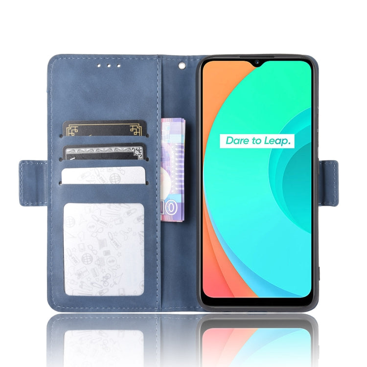 For OPPO Realme C11 Wallet Style Skin Feel Calf Pattern Leather Case with Separate Card Slot