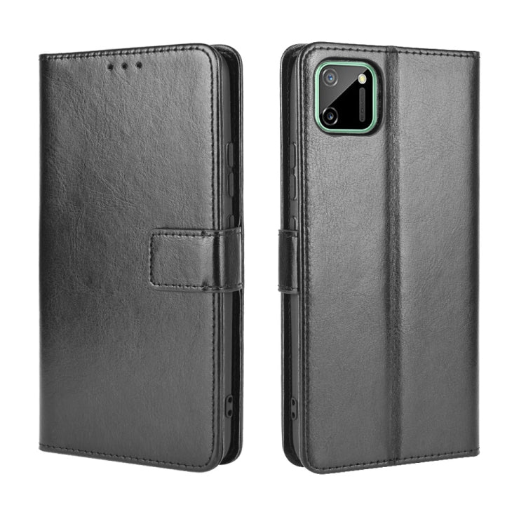 For OPPO Realme C11 Retro Crazy Horse Texture Horizontal Flip Leather Case with Holder & Card Slots & Photo Frame