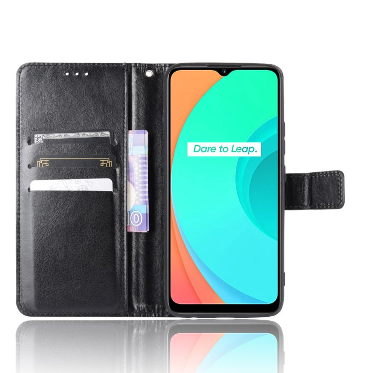 For OPPO Realme C11 Retro Crazy Horse Texture Horizontal Flip Leather Case with Holder & Card Slots & Photo Frame