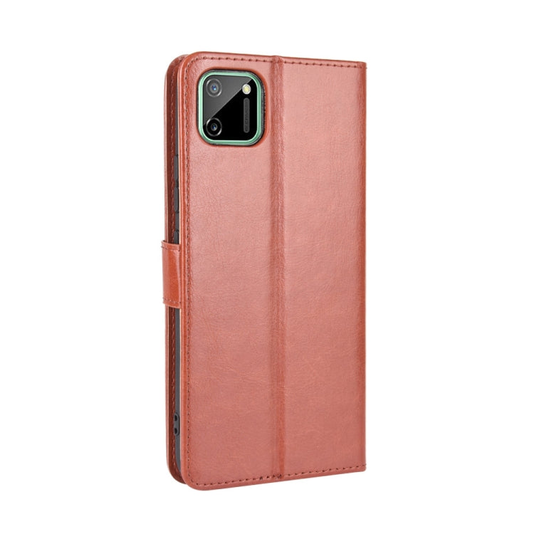 For OPPO Realme C11 Retro Crazy Horse Texture Horizontal Flip Leather Case with Holder & Card Slots & Photo Frame