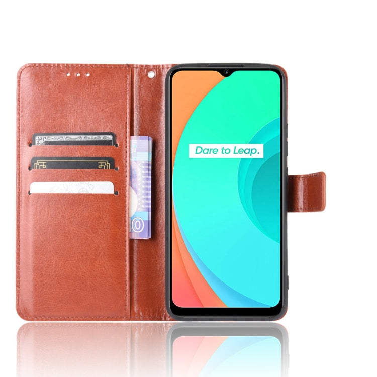 For OPPO Realme C11 Retro Crazy Horse Texture Horizontal Flip Leather Case with Holder & Card Slots & Photo Frame
