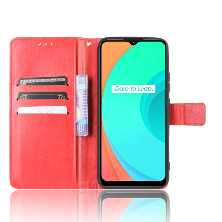 For OPPO Realme C11 Retro Crazy Horse Texture Horizontal Flip Leather Case with Holder & Card Slots & Photo Frame