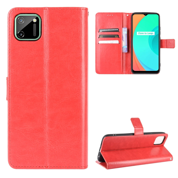 For OPPO Realme C11 Retro Crazy Horse Texture Horizontal Flip Leather Case with Holder & Card Slots & Photo Frame