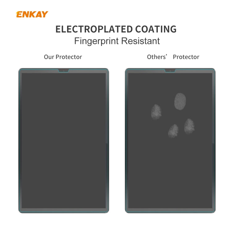 For Lenovo M10 Plus 10.3 2 PCS ENKAY Hat-Prince 0.33mm 9H Surface Hardness 2.5D Explosion-proof Tempered Glass Screen Protector