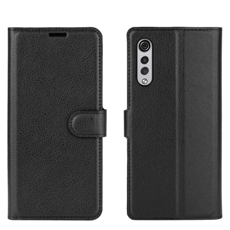 For LG Velvet Litchi Texture Horizontal Flip Protective Case with Holder & Card Slots & Wallet
