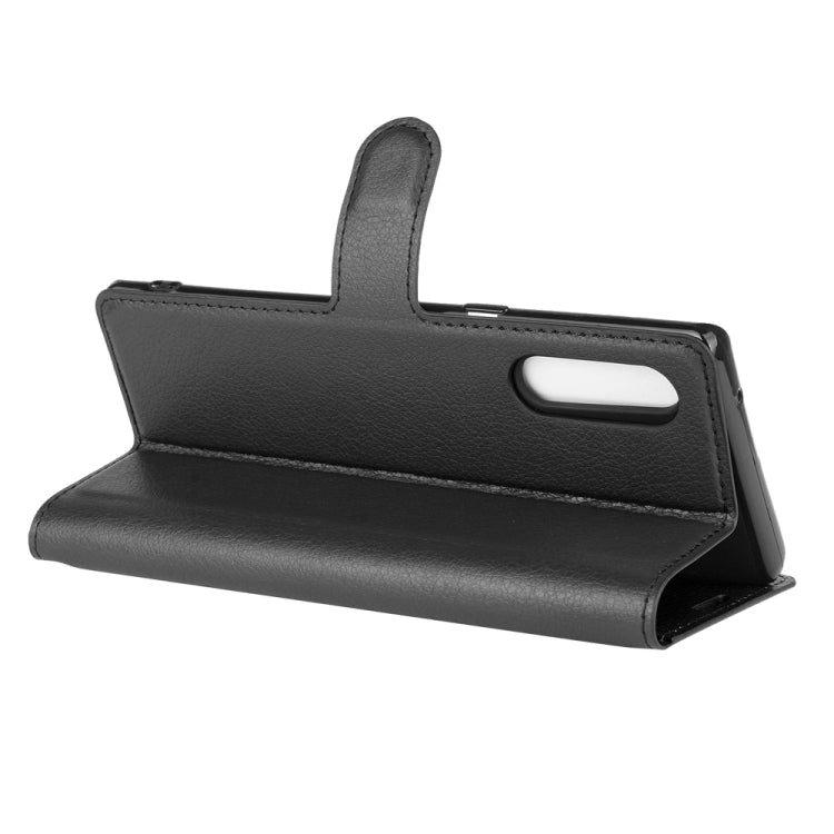 For LG Velvet Litchi Texture Horizontal Flip Protective Case with Holder & Card Slots & Wallet