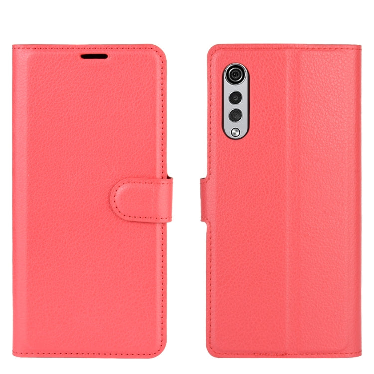 For LG Velvet Litchi Texture Horizontal Flip Protective Case with Holder & Card Slots & Wallet