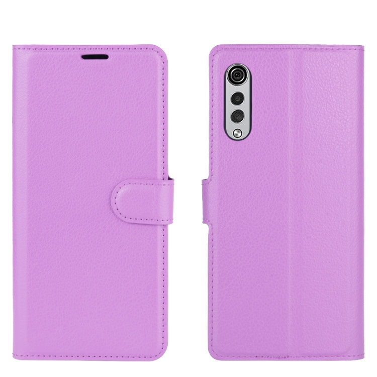 For LG Velvet Litchi Texture Horizontal Flip Protective Case with Holder & Card Slots & Wallet